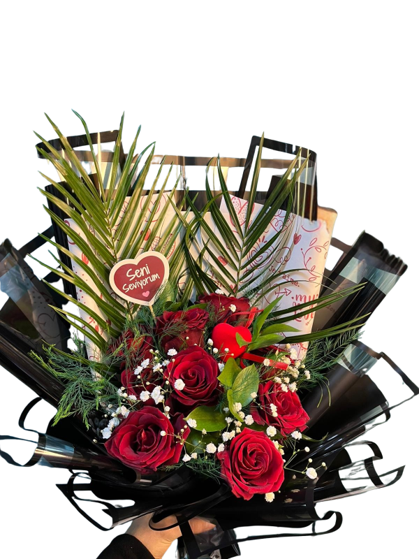 ARANJMAN 9'LU GÜL BUKETİ